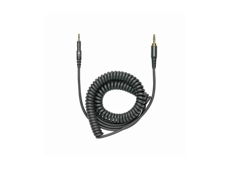 Audio-Technica Curl Cord 1.2-3m BK Kabel til M40X/M50X/M60X/M70X 